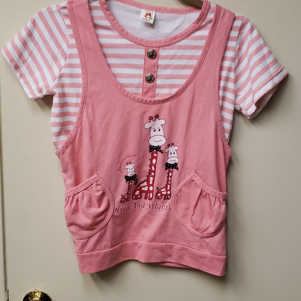 Pink girl blouse